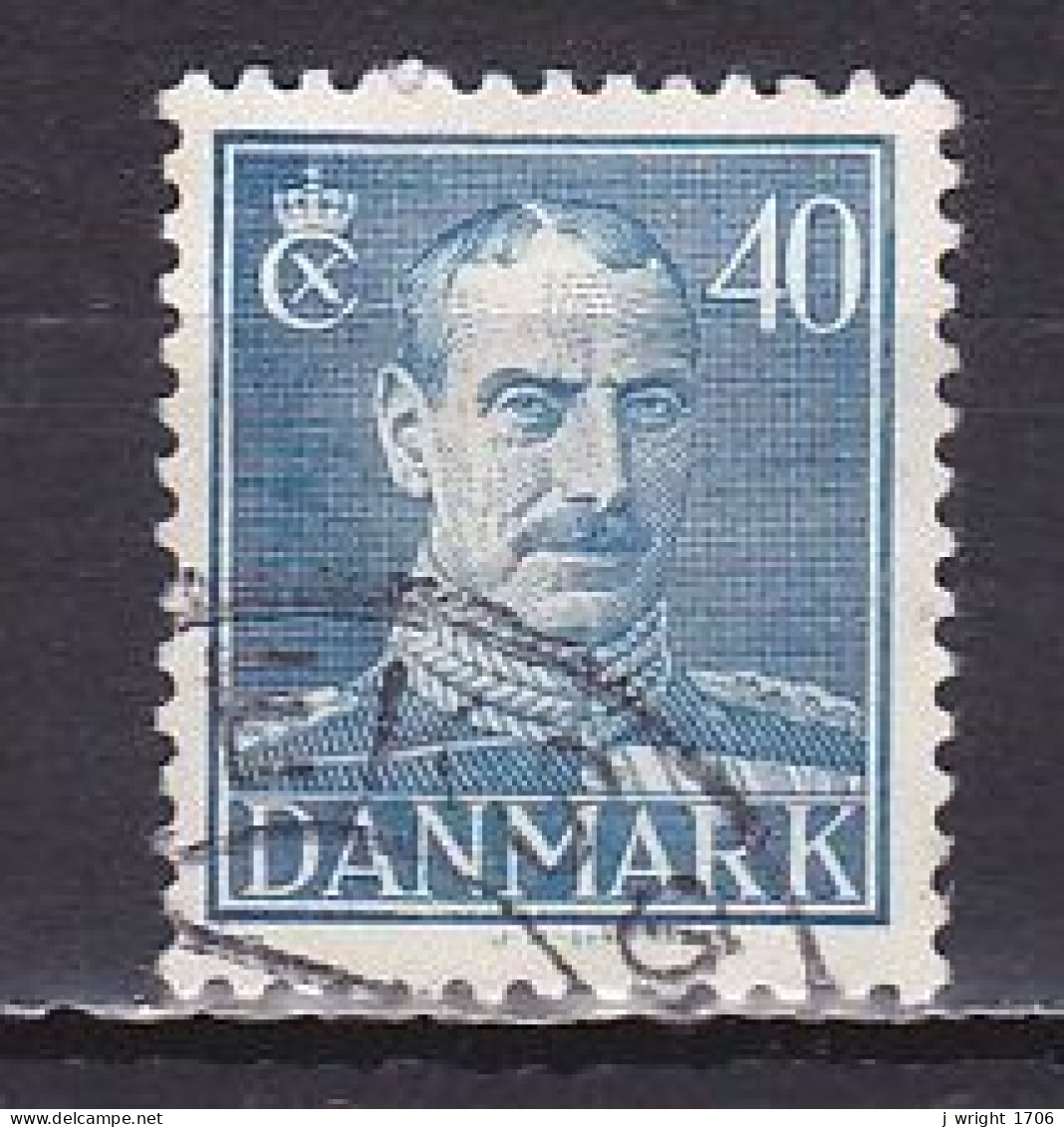 Denmark, 1943, King Christian X, 40ø, USED - Gebraucht
