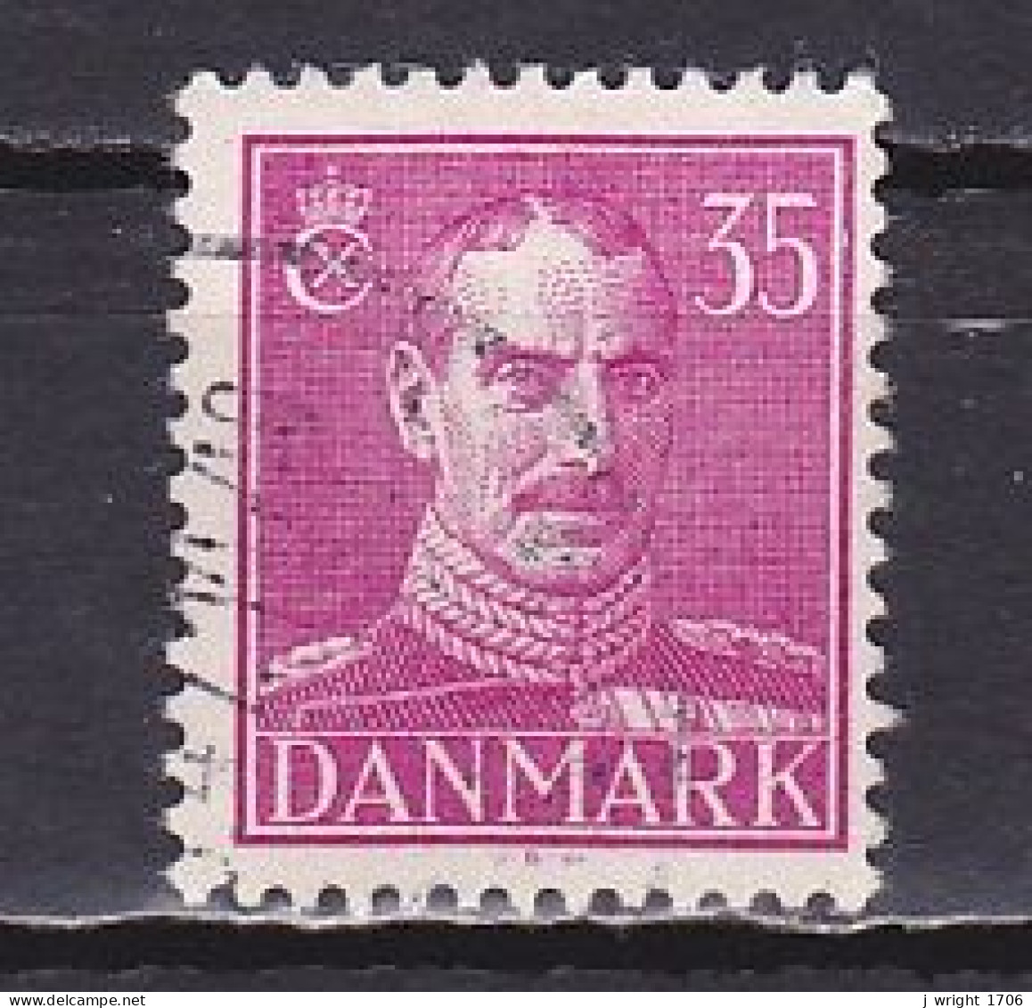 Denmark, 1944, King Christian X, 35ø/Purple, USED - Used Stamps