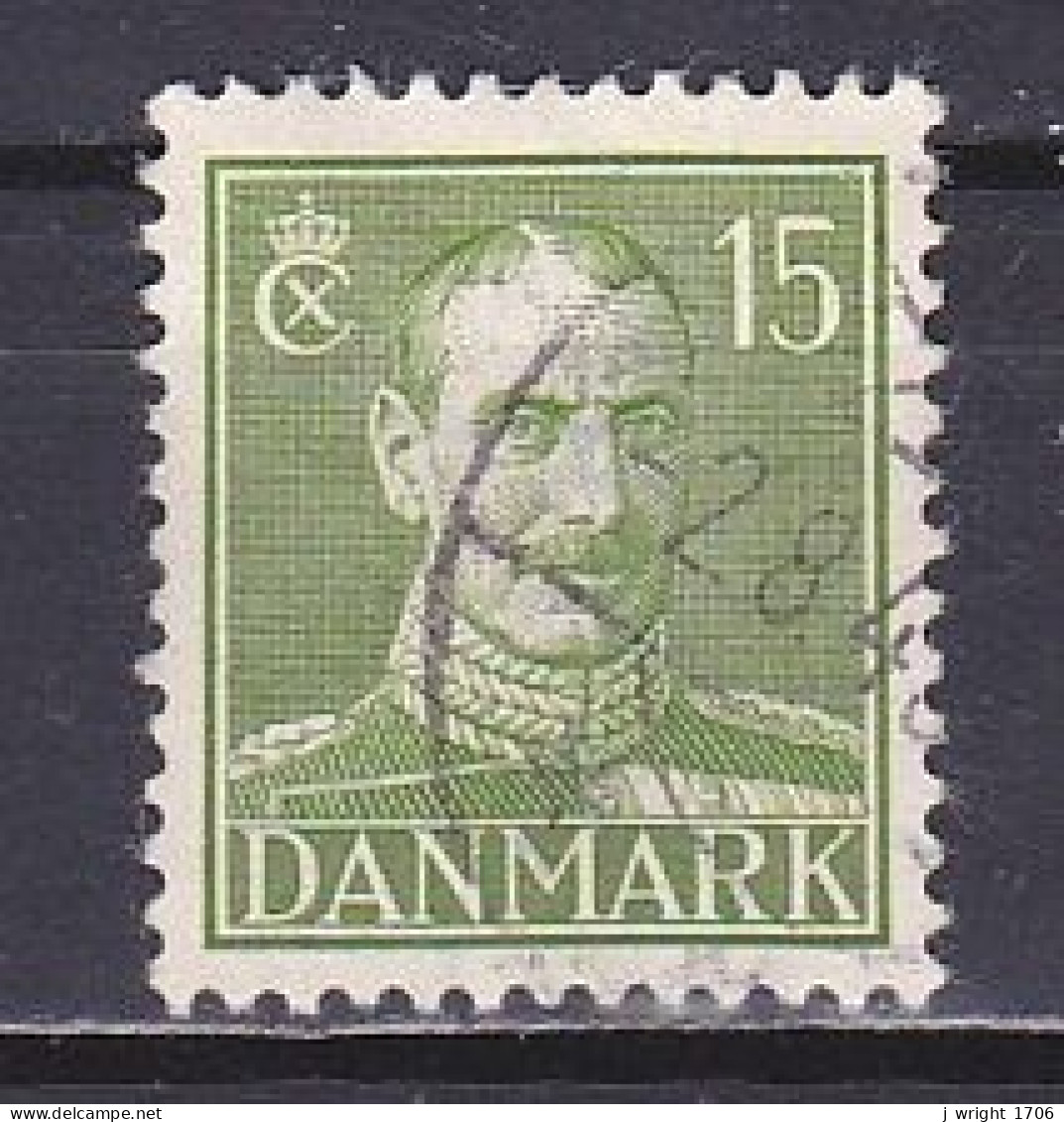 Denmark, 1942, King Christian X, 15ø, USED - Used Stamps