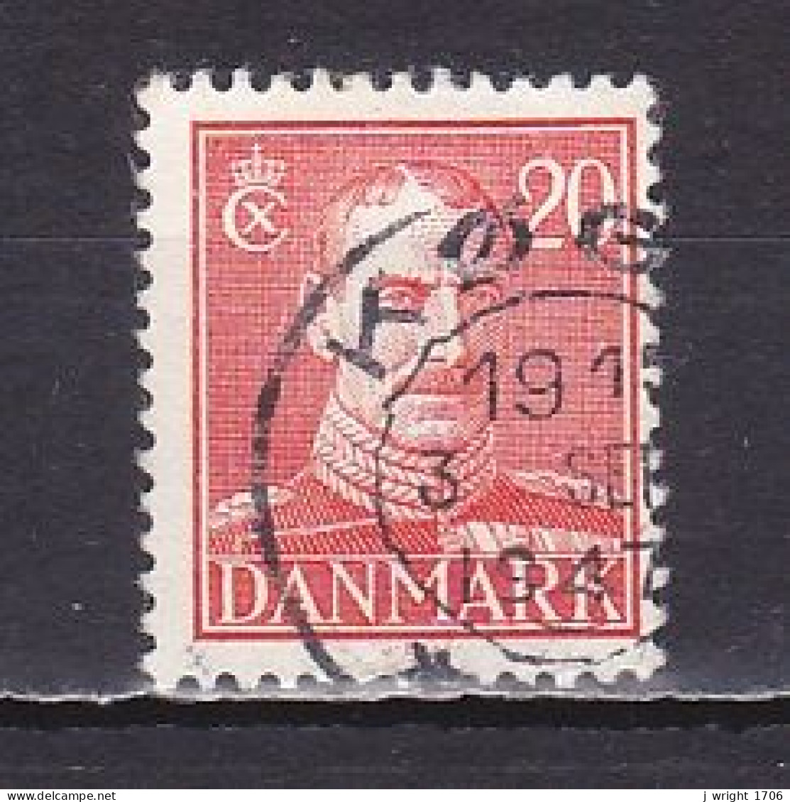 Denmark, 1942, King Christian X, 20ø, USED - Oblitérés