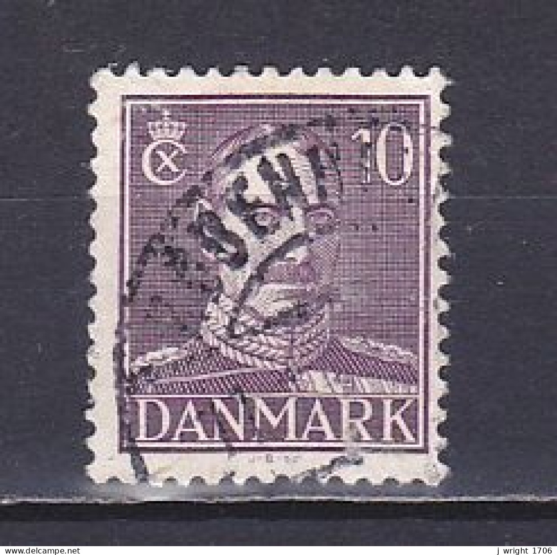 Denmark, 1942, King Christian X/Violet, 10ø, USED - Oblitérés