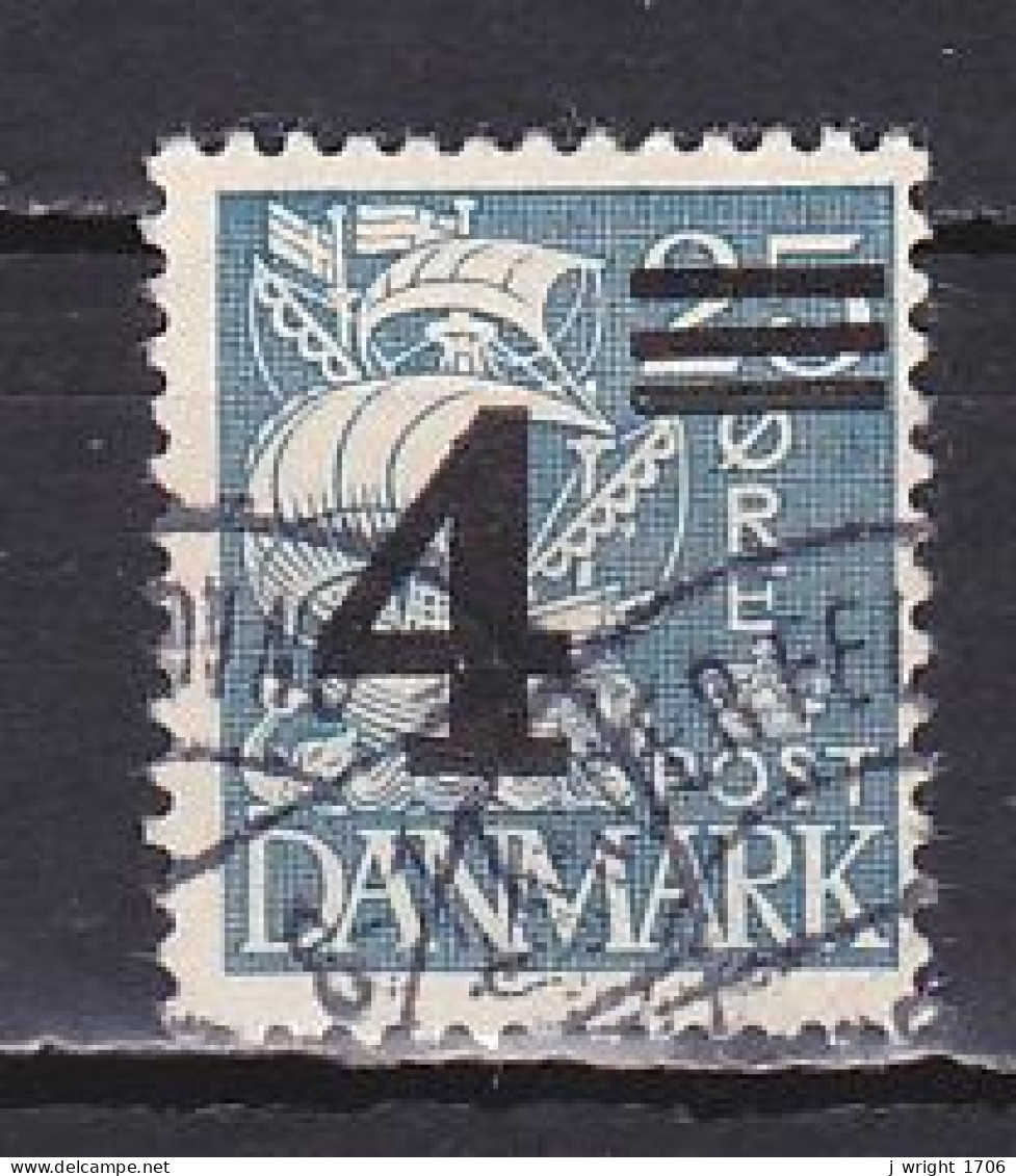 Denmark, 1934, Caraval/Overprint, 4ø On 25ø, USED - Oblitérés