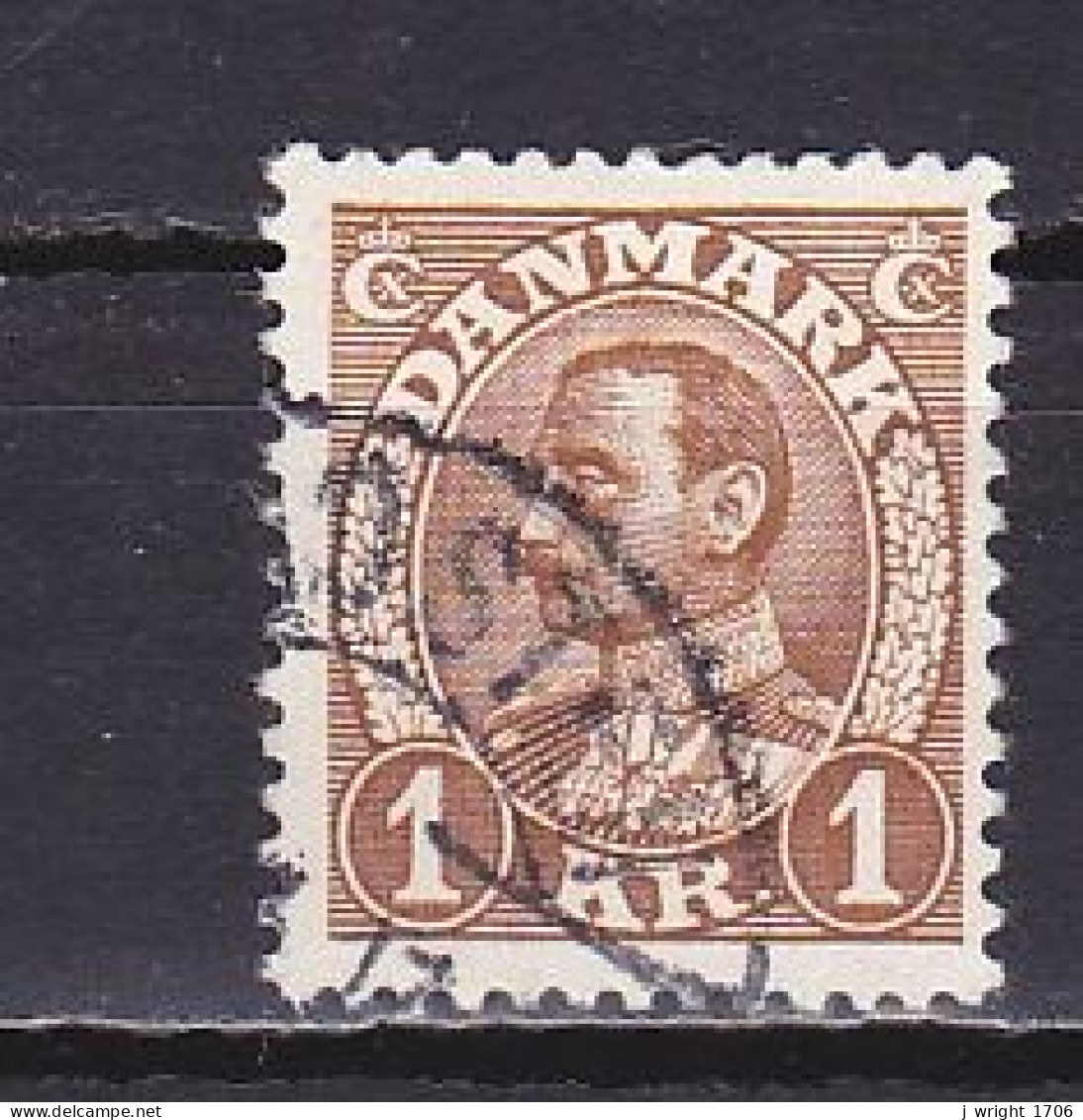 Denmark, 1939, Christian X, 1kr, USED - Used Stamps