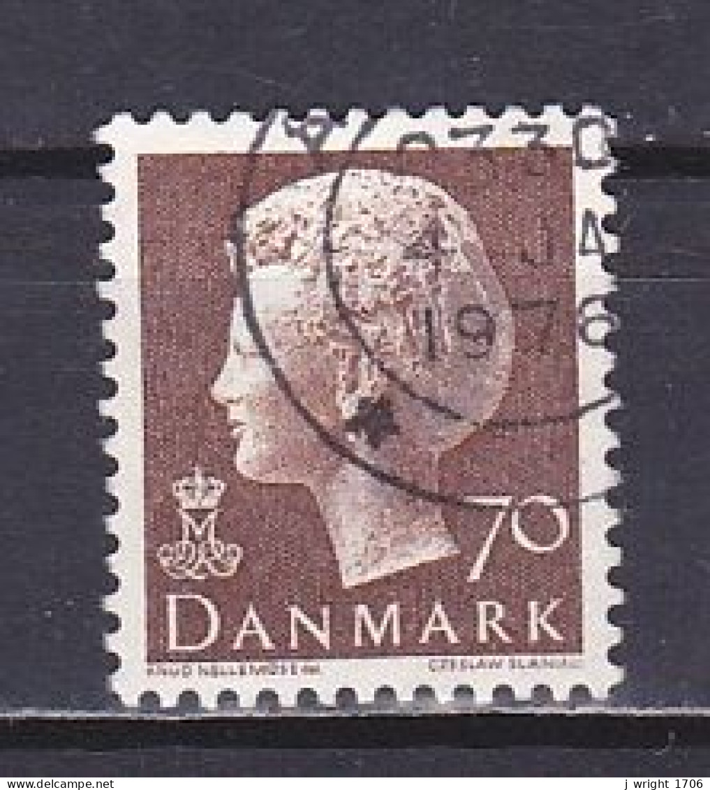 Denmark, 1974, Queen Margrethe II, 70ø/Brown, USED - Used Stamps