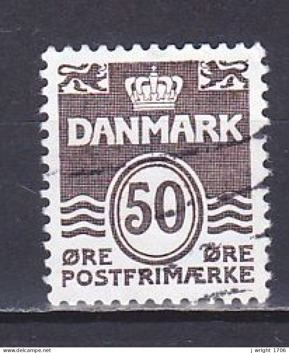 Denmark, 1974, Numeral & Wave Lines, 50ø, USED - Usado