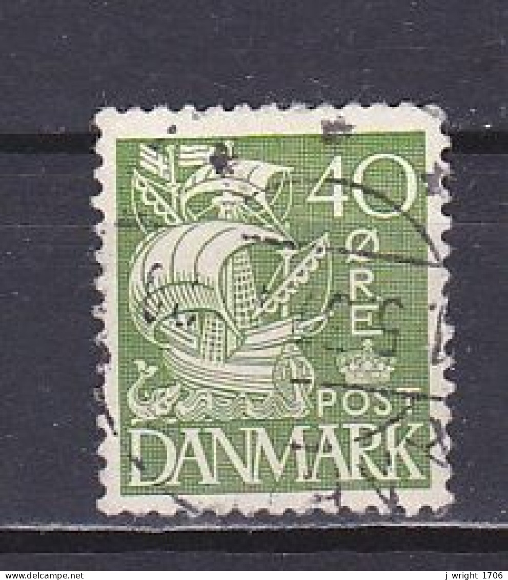 Denmark, 1933, Caraval/Hatched Background, 40ø, USED - Gebraucht