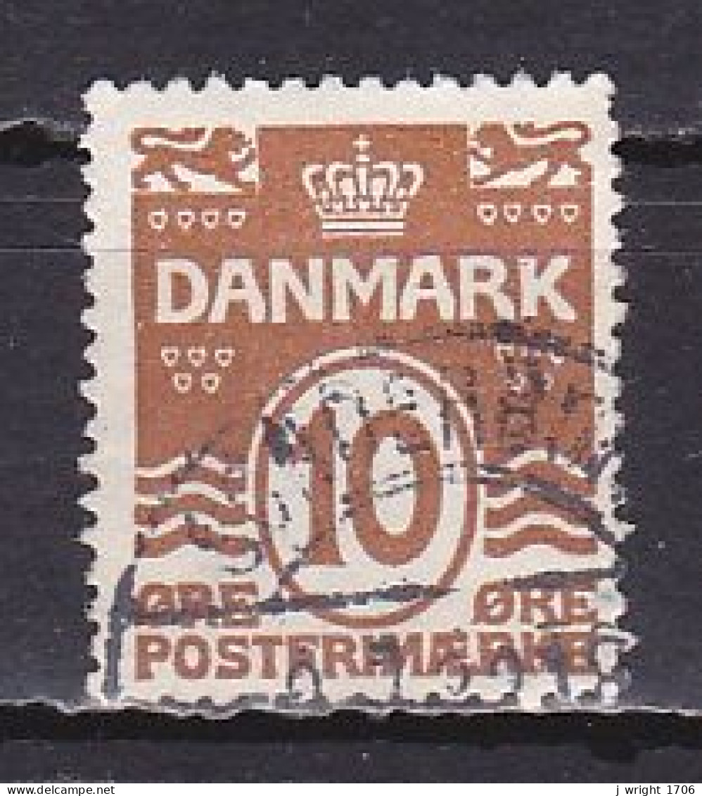 Denmark, 1930, Numeral & Wave Lines, 10ø, USED - Oblitérés