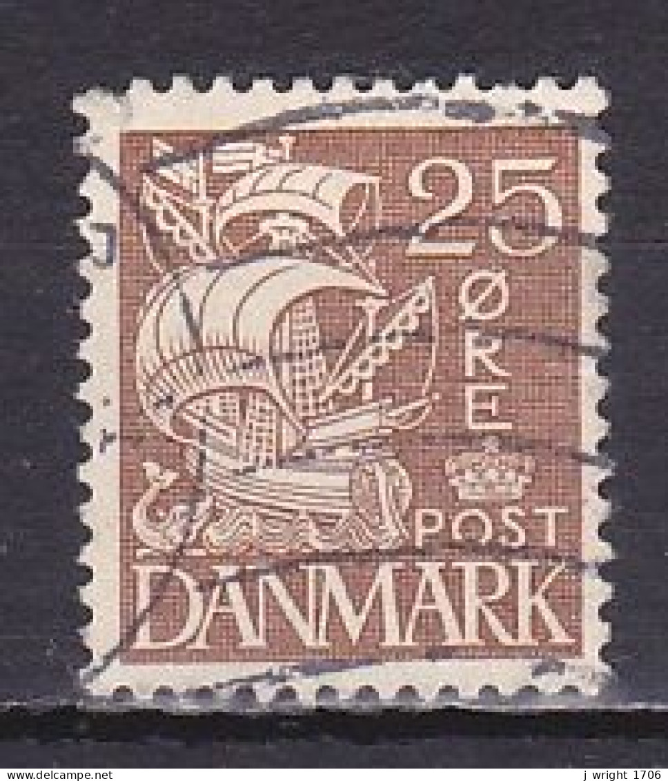 Denmark, 1933, Caraval/Hatched Background, 25ø, USED - Usati