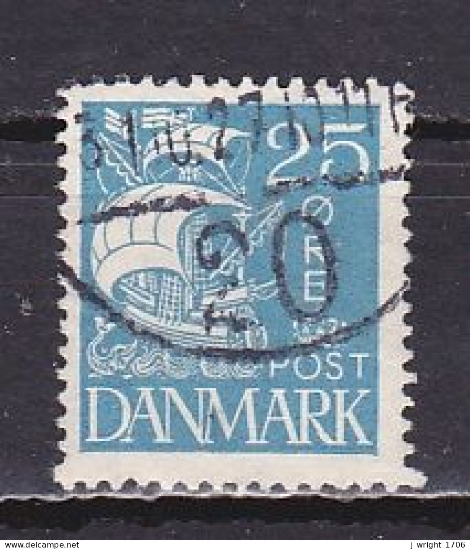 Denmark, 1927, Caravel/Solid Background, 25ø, USED - Gebraucht