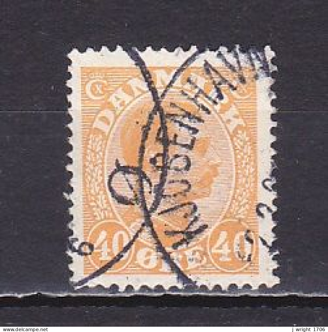 Denmark, 1925, King Christian X, 40ø, USED - Gebraucht