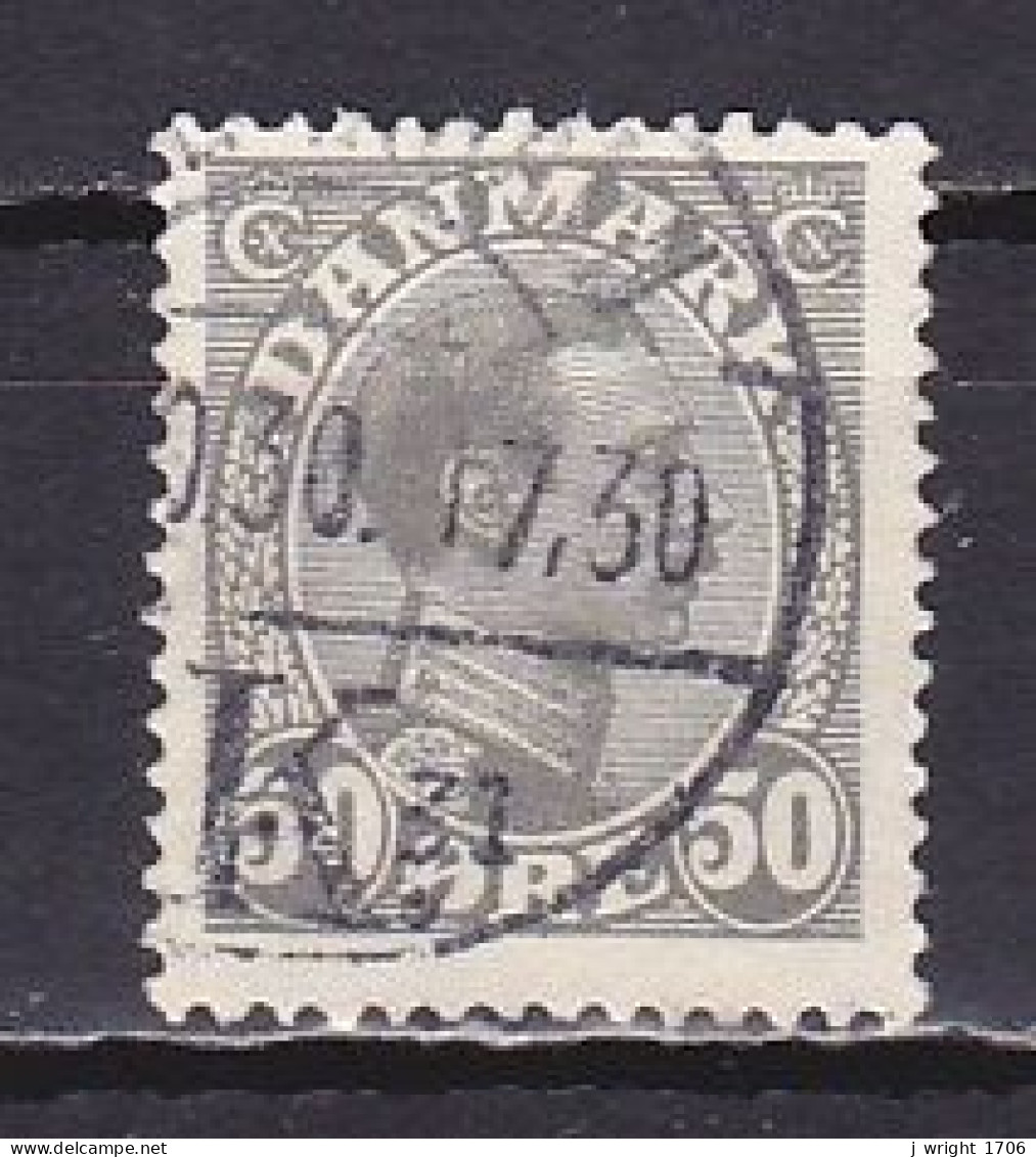 Denmark, 1921, King Christian X, 50ø, USED - Gebraucht