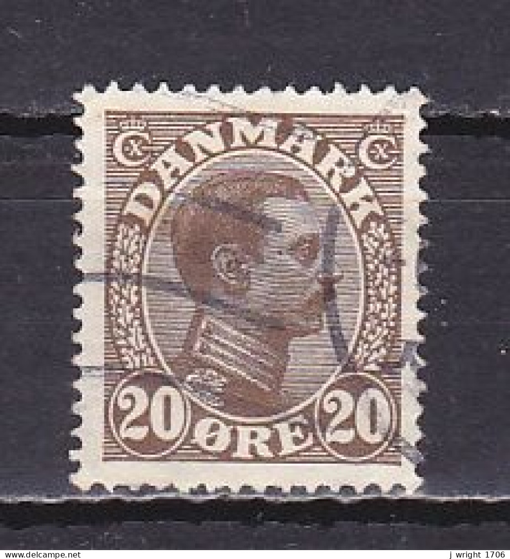 Denmark, 1921, King Christian X, 20ø, USED - Used Stamps