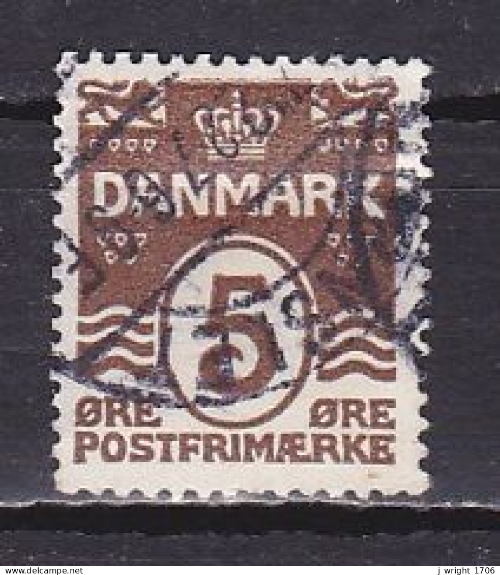 Denmark, 1921, Numeral & Wave Lines, 5ø, USED - Oblitérés