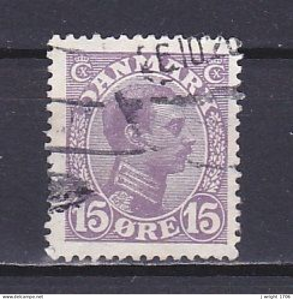 Denmark, 1913, King Christian X, 15ø/Violet, USED - Gebraucht