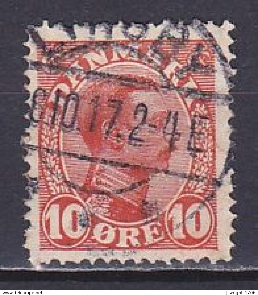 Denmark, 1913, King Christian X, 10ø, USED - Used Stamps