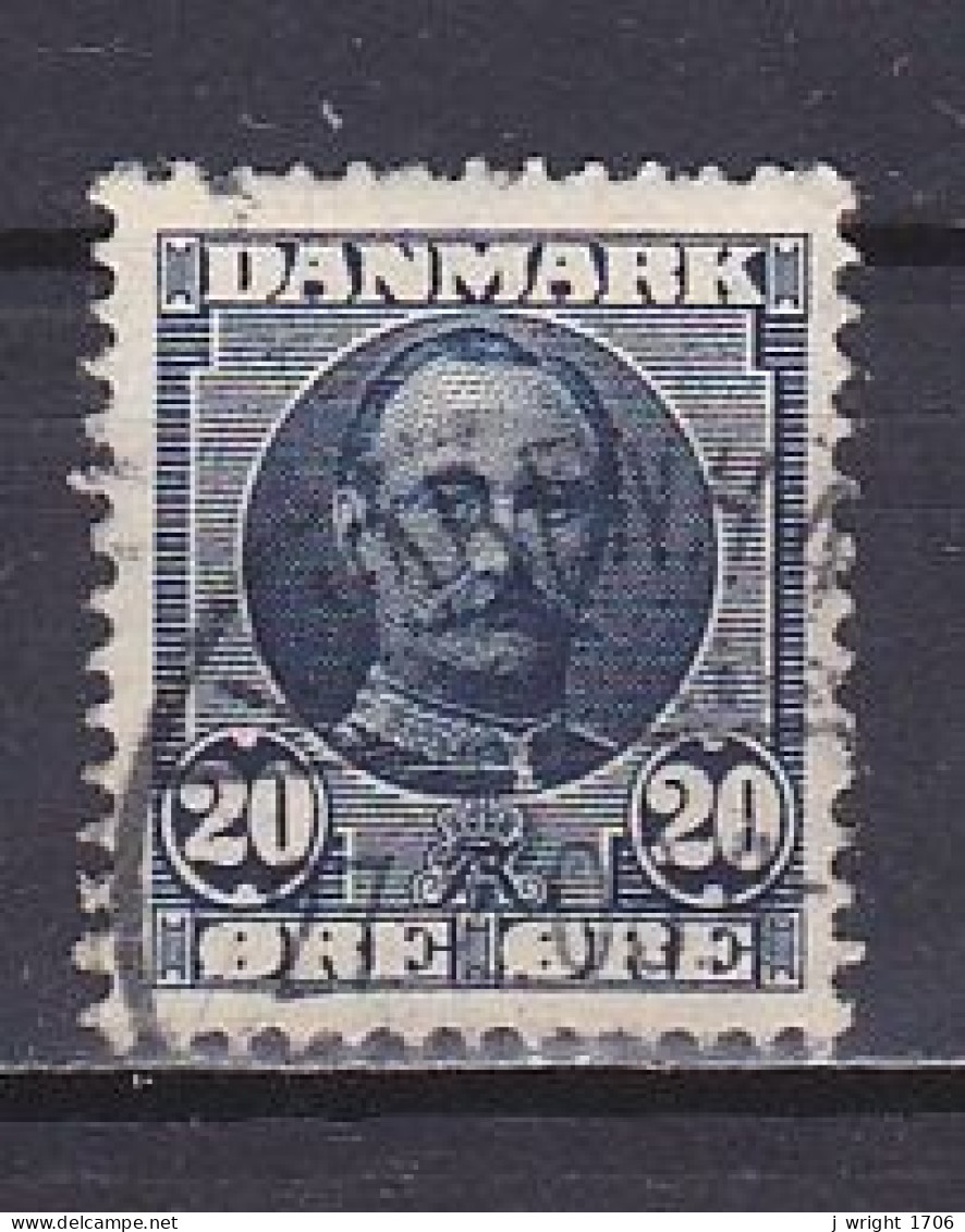 Denmark, 1907, King Frederik VIII, 20ø/Dark Blue, USED - Gebruikt