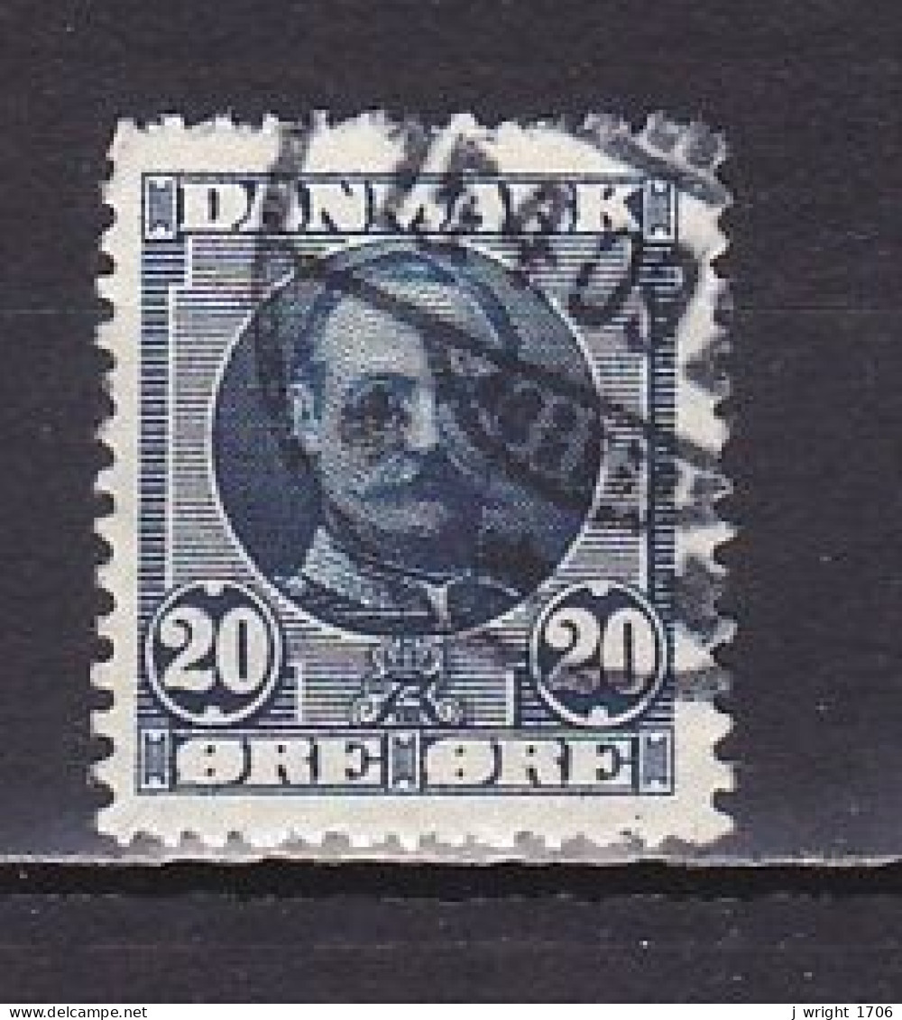 Denmark, 1907, King Frederik VIII, 20ø/Dark Blue, USED - Gebraucht