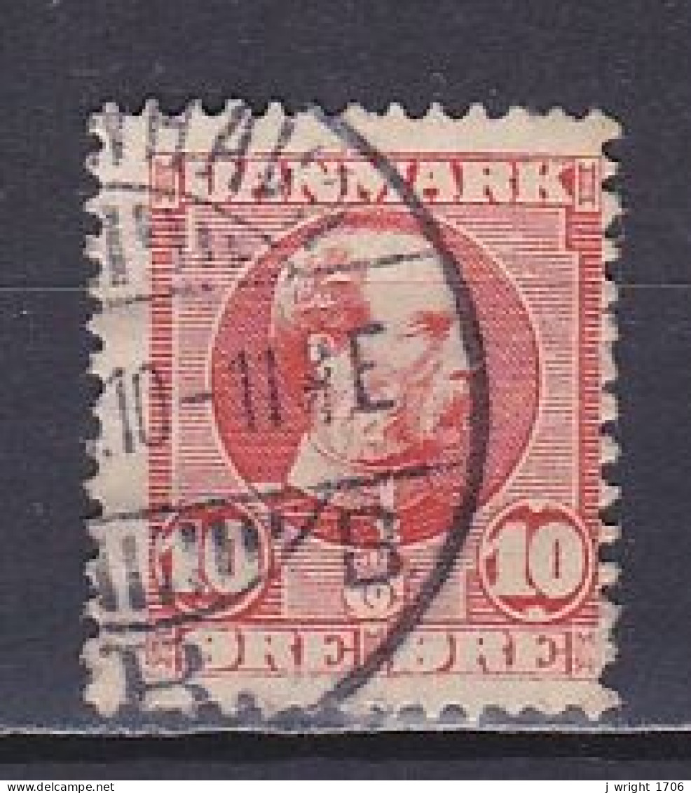 Denmark, 1906, King Christian IX/Crosshatching, 10ø, USED - Oblitérés