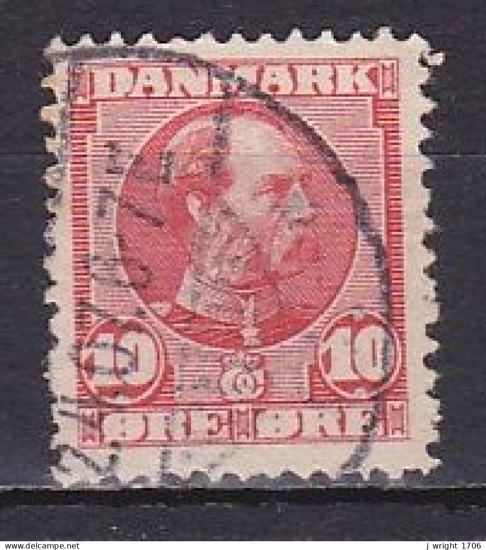 Denmark, 1906, King Christian IX/Crosshatching, 10ø, USED - Gebraucht