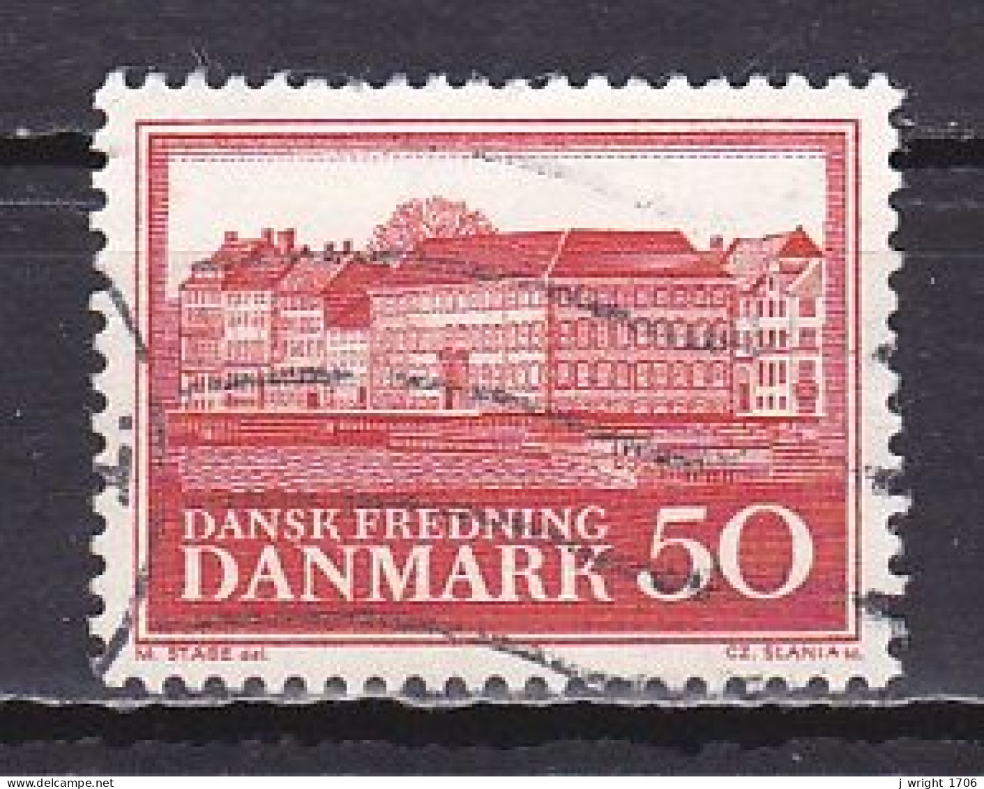 Denmark, 1966, Natural Preservation/Almshouse, 50ø, USED - Oblitérés