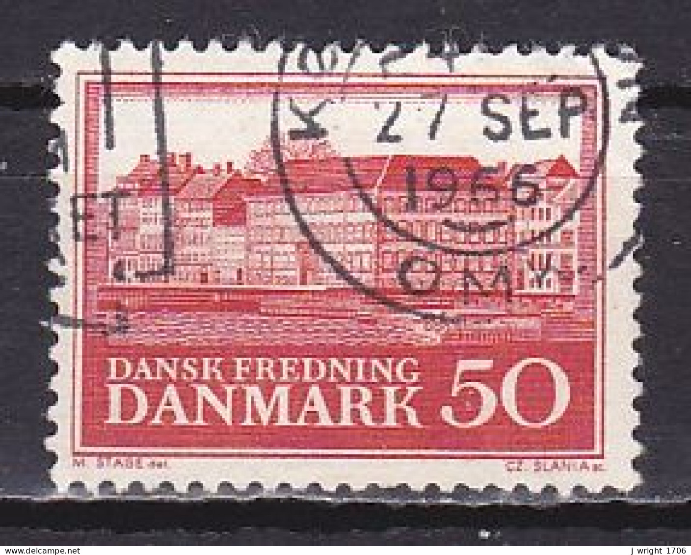Denmark, 1966, Natural Preservation/Almshouse, 50ø, USED - Oblitérés