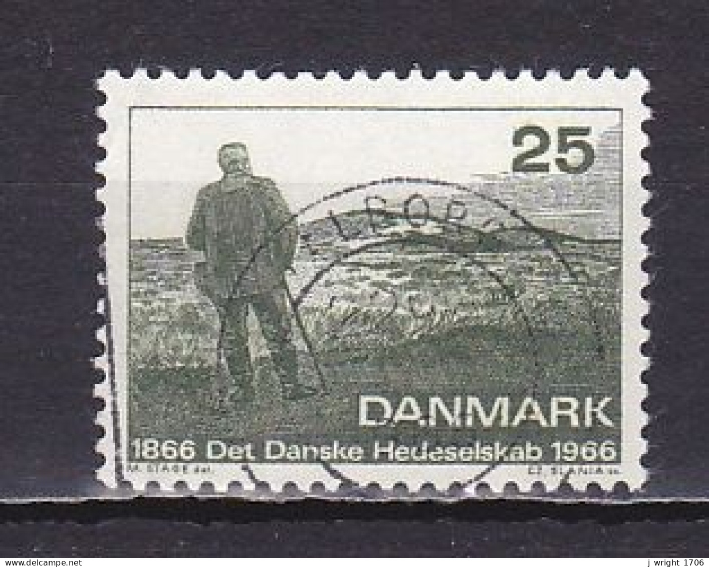 Denmark, 1966, Danish Health Society Centenary, 25ø, USED - Oblitérés