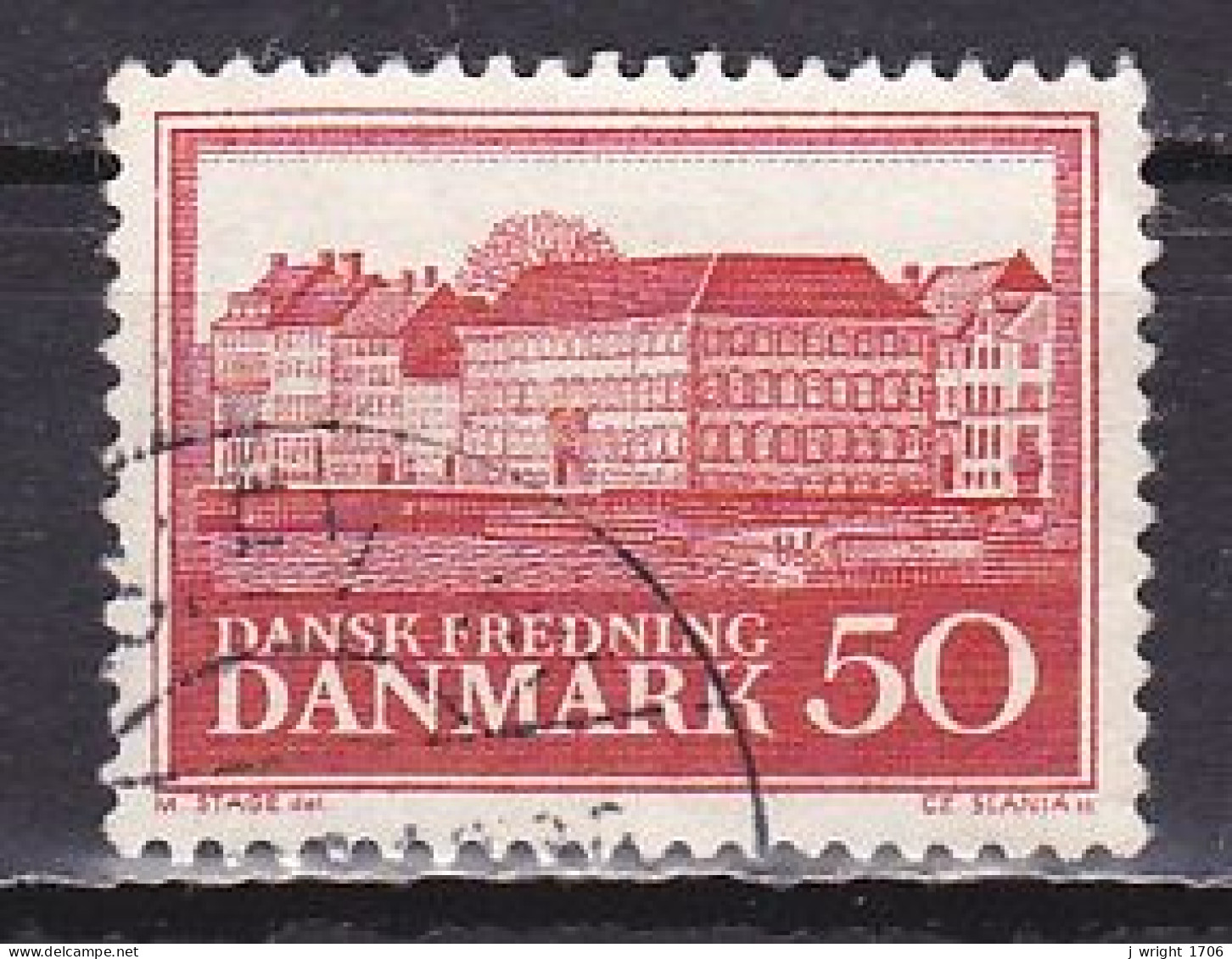 Denmark, 1966, Natural Preservation/Almshouse, 50ø, USED - Usado