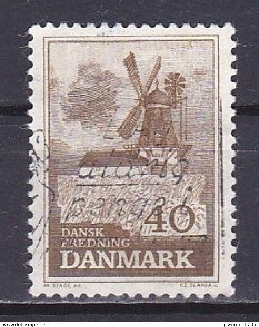 Denmark, 1965, Natural Preservation/Bogø Windmill, 40ø, USED - Used Stamps