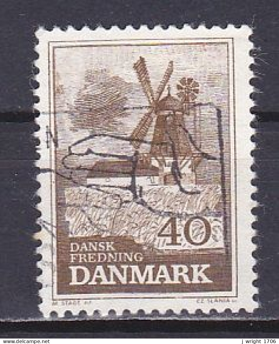 Denmark, 1965, Natural Preservation/Bogø Windmill, 40ø, USED - Gebraucht