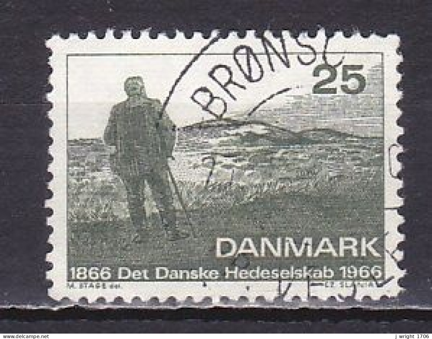 Denmark, 1966, Danish Health Society Centenary, 25ø, USED - Oblitérés