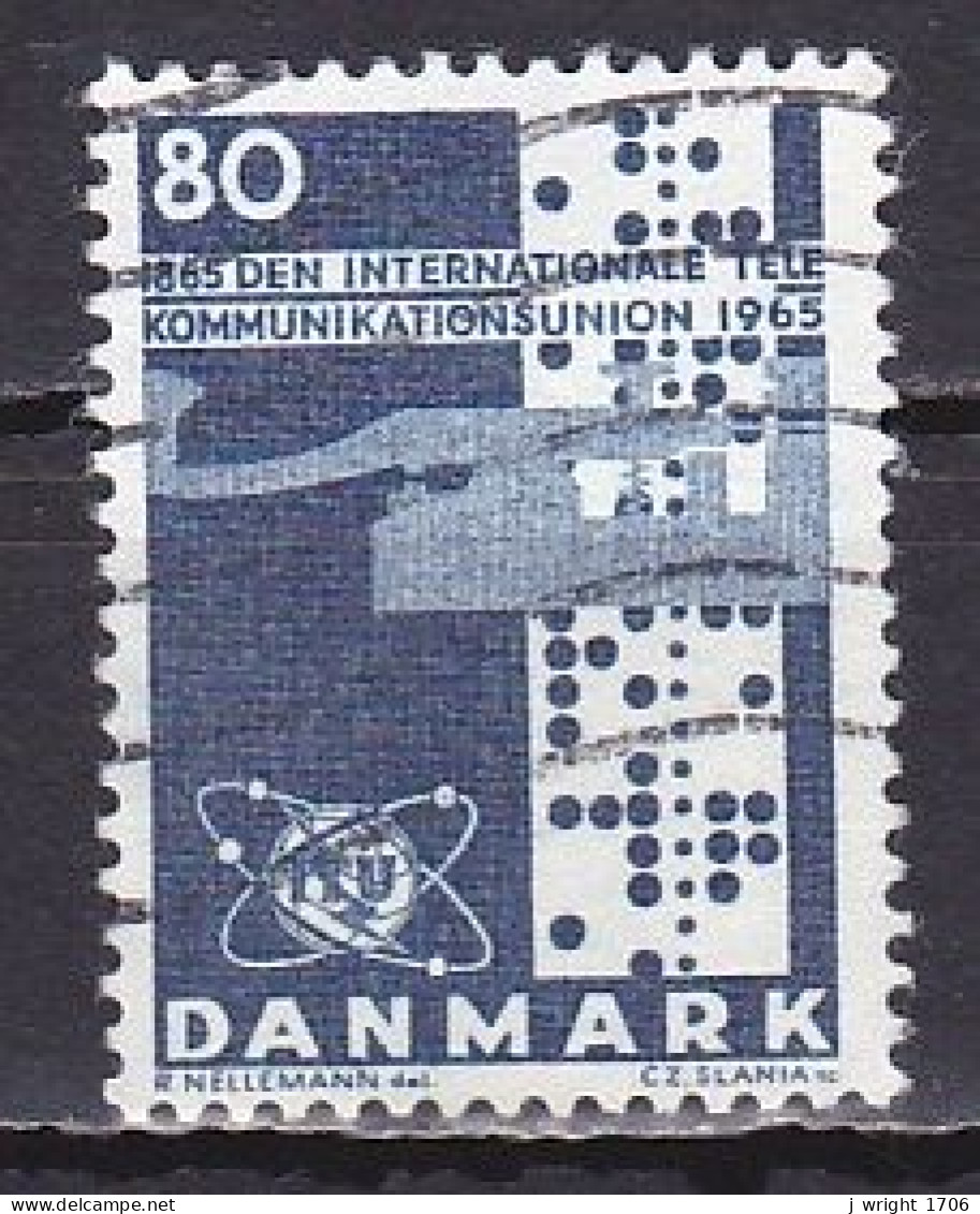 Denmark, 1965, ITU Centenary, 80ø, USED - Gebruikt