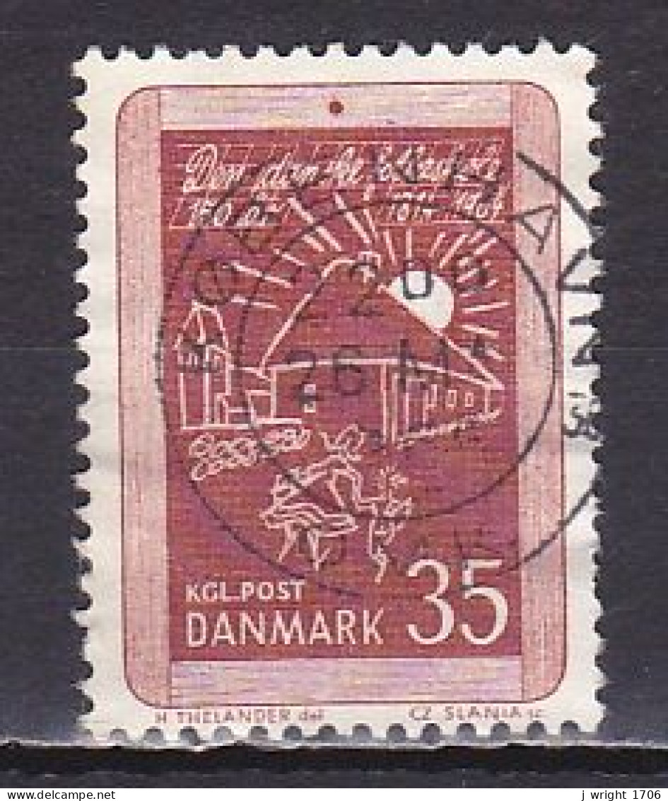 Denmark, 1964, Primary Schools 150th Anniv, 35ø, USED - Gebruikt