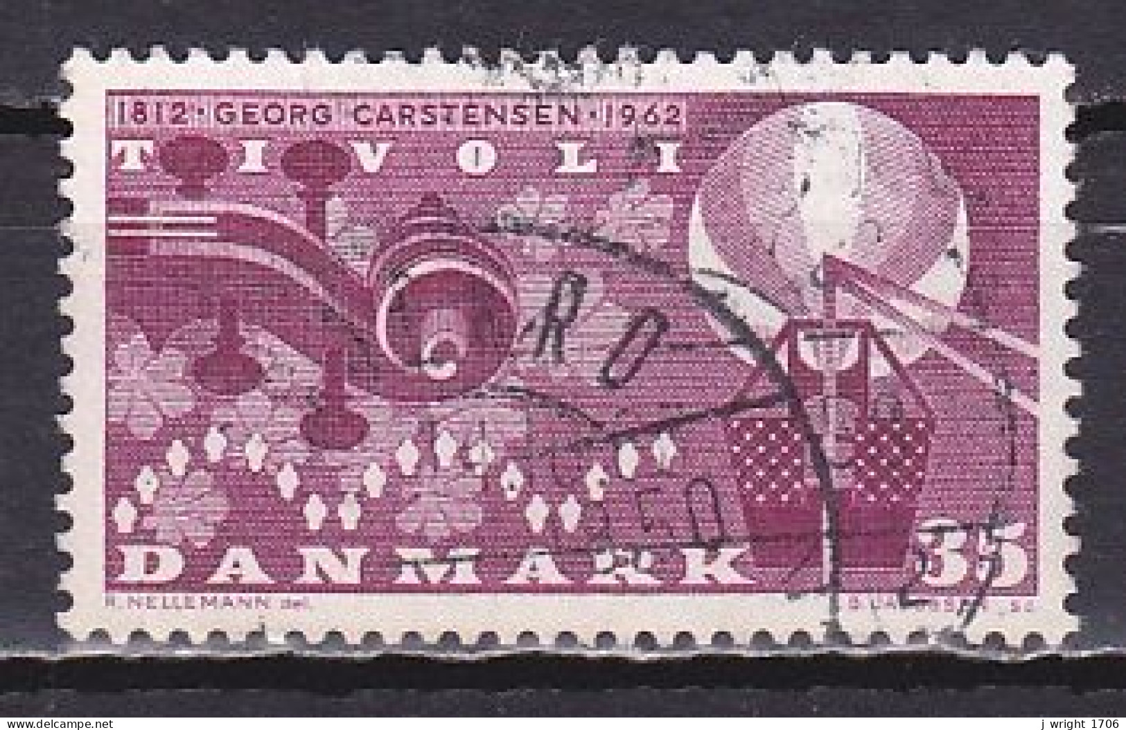 Denmark, 1962, Georg Carstensen, 35ø, USED - Gebraucht