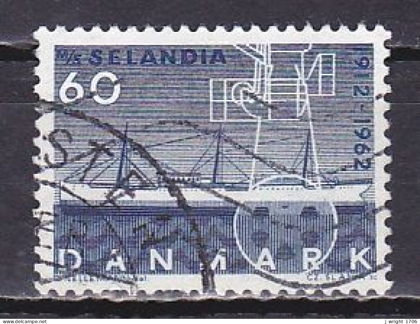 Denmark, 1962, Freigher Selandia 50th Anniv, 60ø, USED - Gebraucht