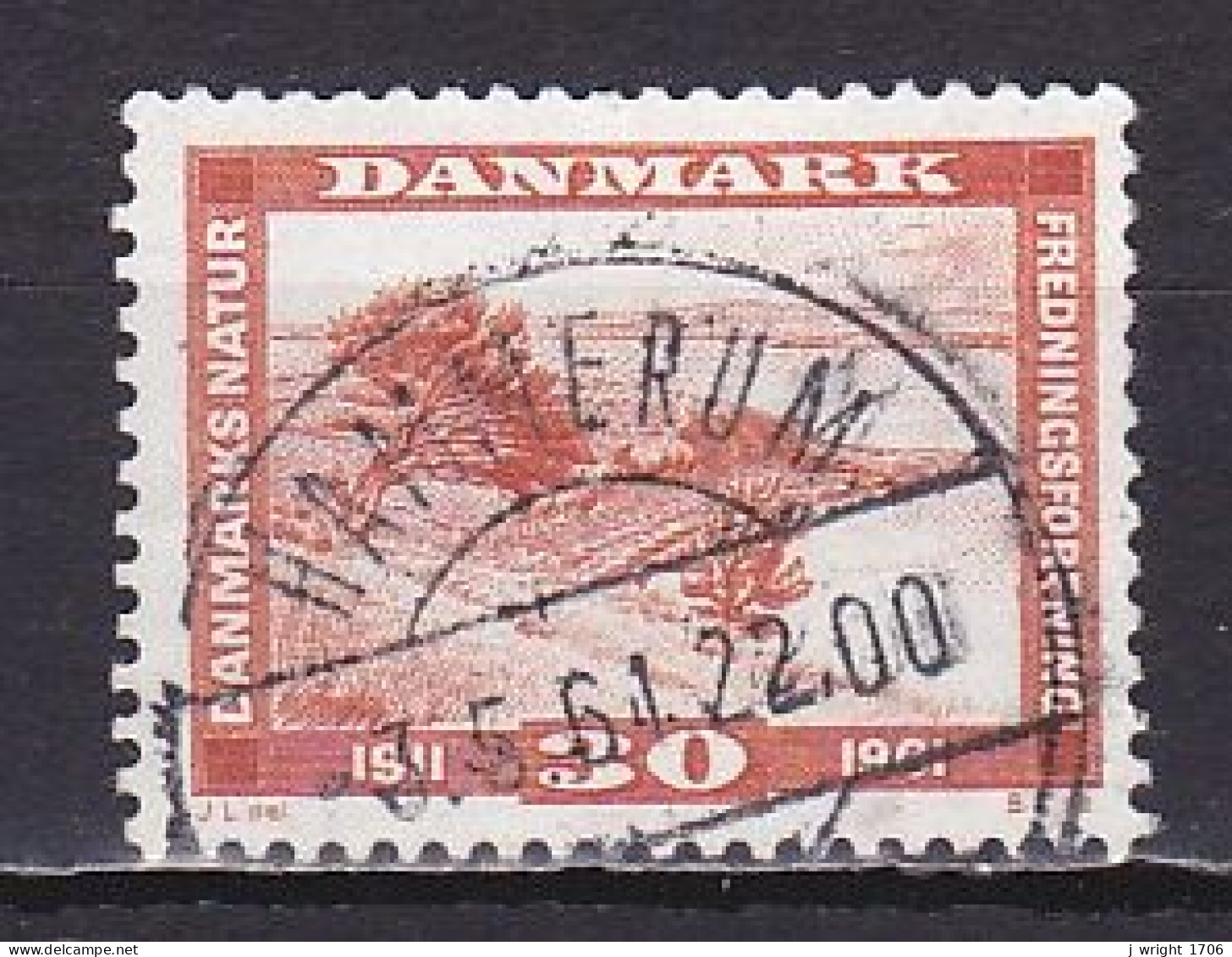 Denmark, 1961, Natural Protection Society 50th Anniv, 30ø, USED - Gebraucht