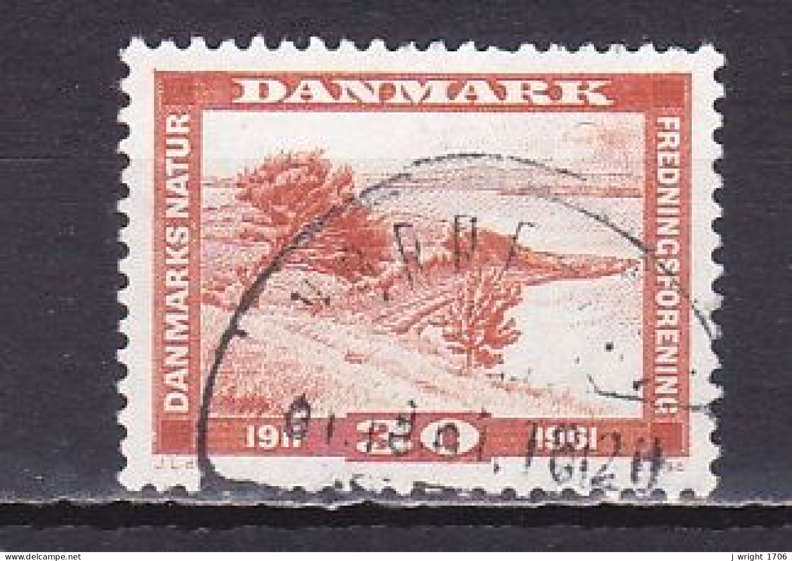 Denmark, 1961, Natural Protection Society 50th Anniv, 30ø, USED - Gebraucht