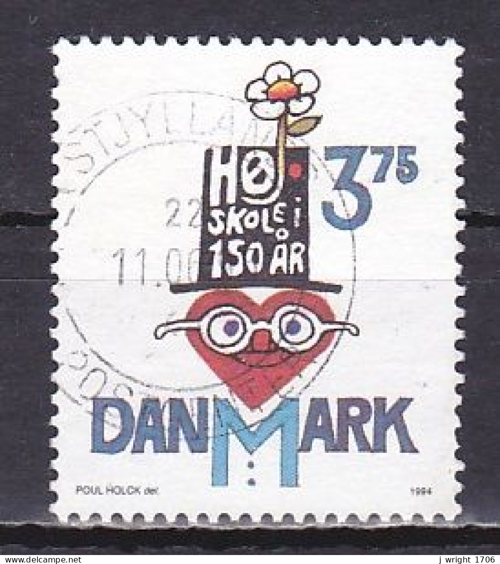 Denmark, 1994, Folk High Schools 150th Anniv, 3.75kr, USED - Gebruikt
