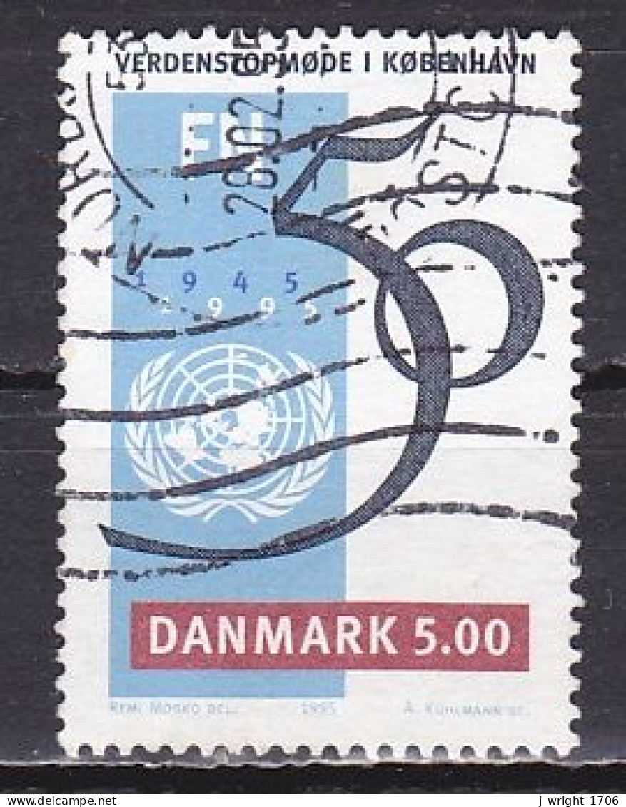 Denmark, 1995, United Nations UN 50th Anniv, 5.00kr, USED - Usado