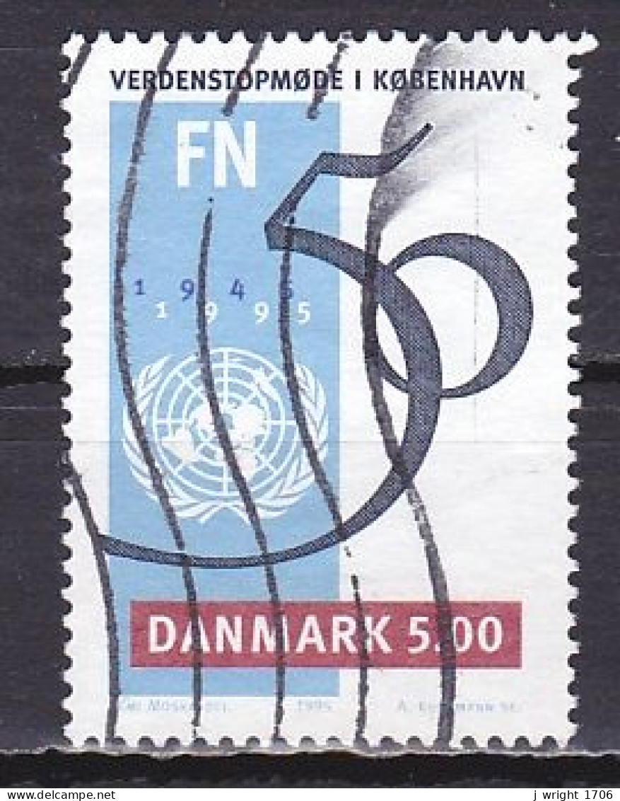 Denmark, 1995, United Nations UN 50th Anniv, 5.00kr, USED - Gebraucht