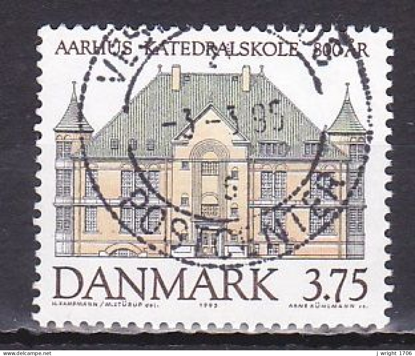 Denmark, 1995, Aarhus Cathedral School 800th Anniv, 3.75kr, USED - Usado