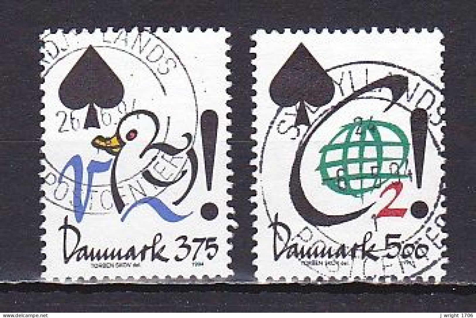 Denmark, 1994, Save Water & Energy Campaigns, Set, USED - Usati