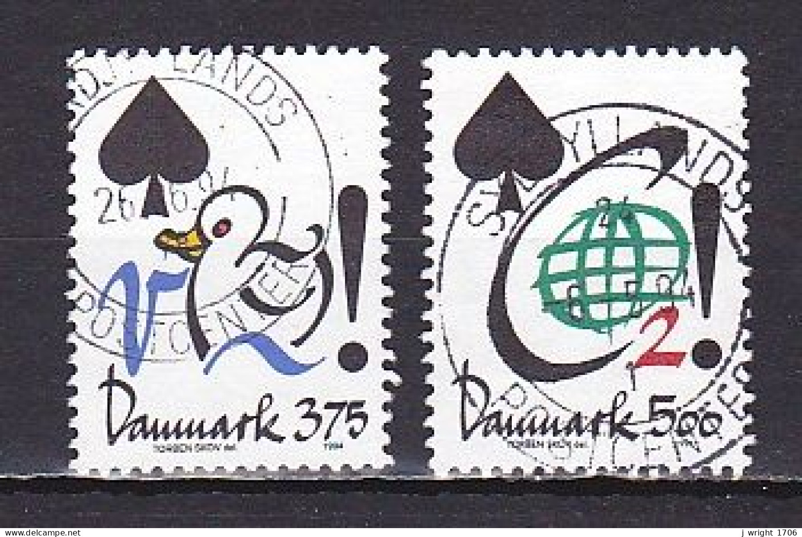 Denmark, 1994, Save Water & Energy Campaigns, Set, USED - Used Stamps