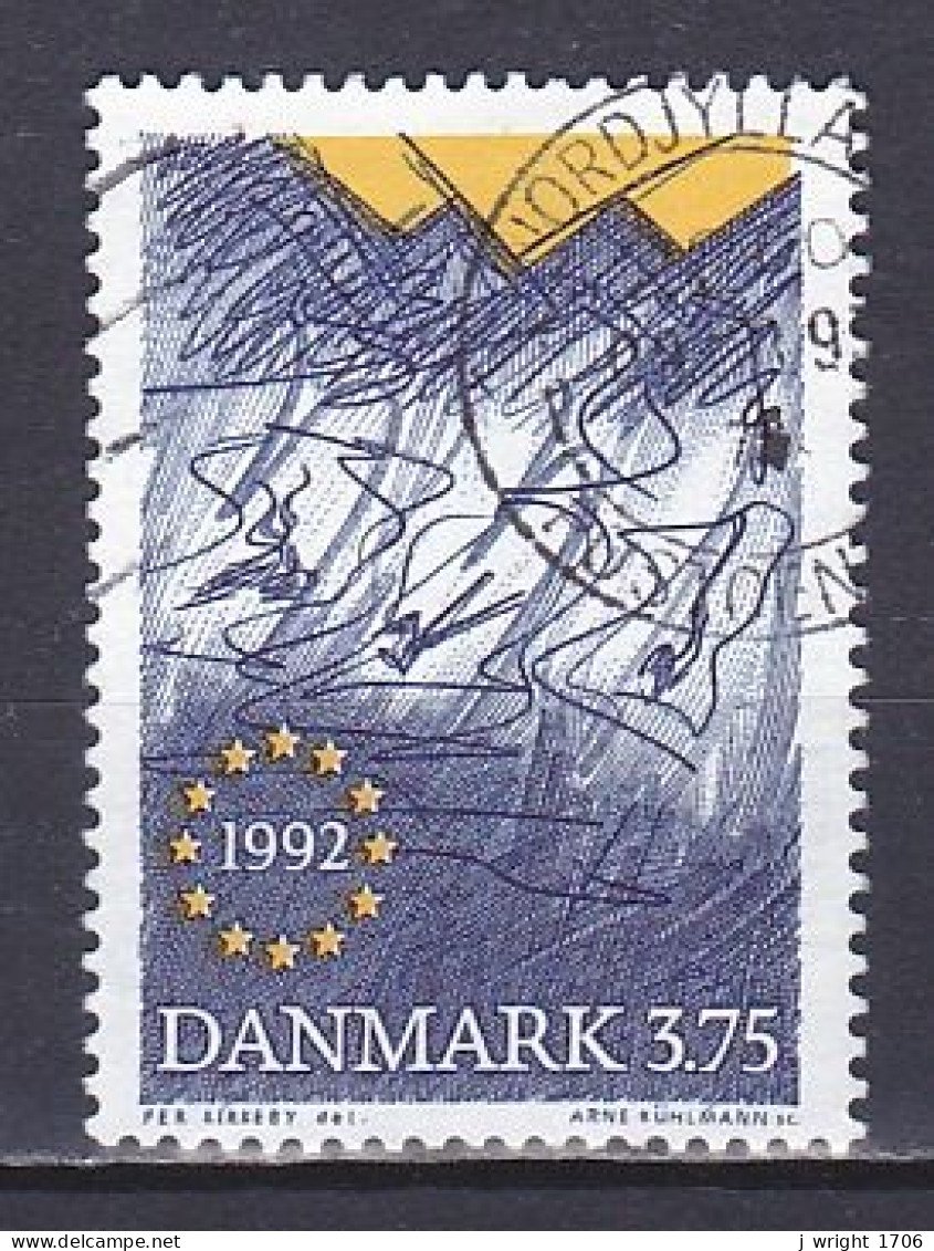 Denmark, 1992, European Single Market, 3.75kr, USED - Gebruikt