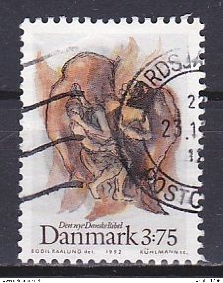 Denmark, 1992, New Danish Bible, 3.75kr, USED - Gebruikt