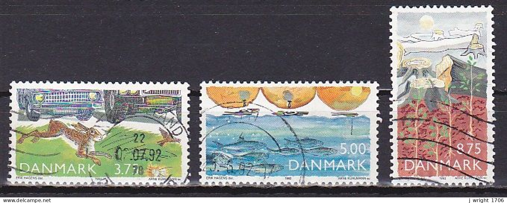 Denmark, 1992, Environmental Protection, Set, USED - Usado