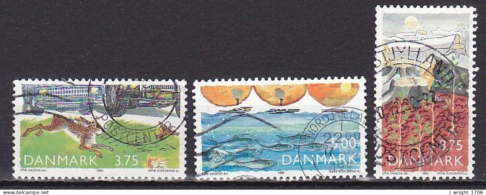Denmark, 1992, Environmental Protection, Set, USED - Usado