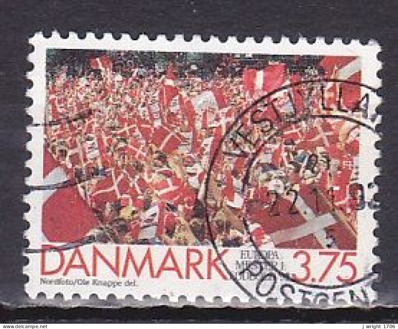 Denmark, 1992, Demark European Football Champions, 3.75kr, USED - Usati