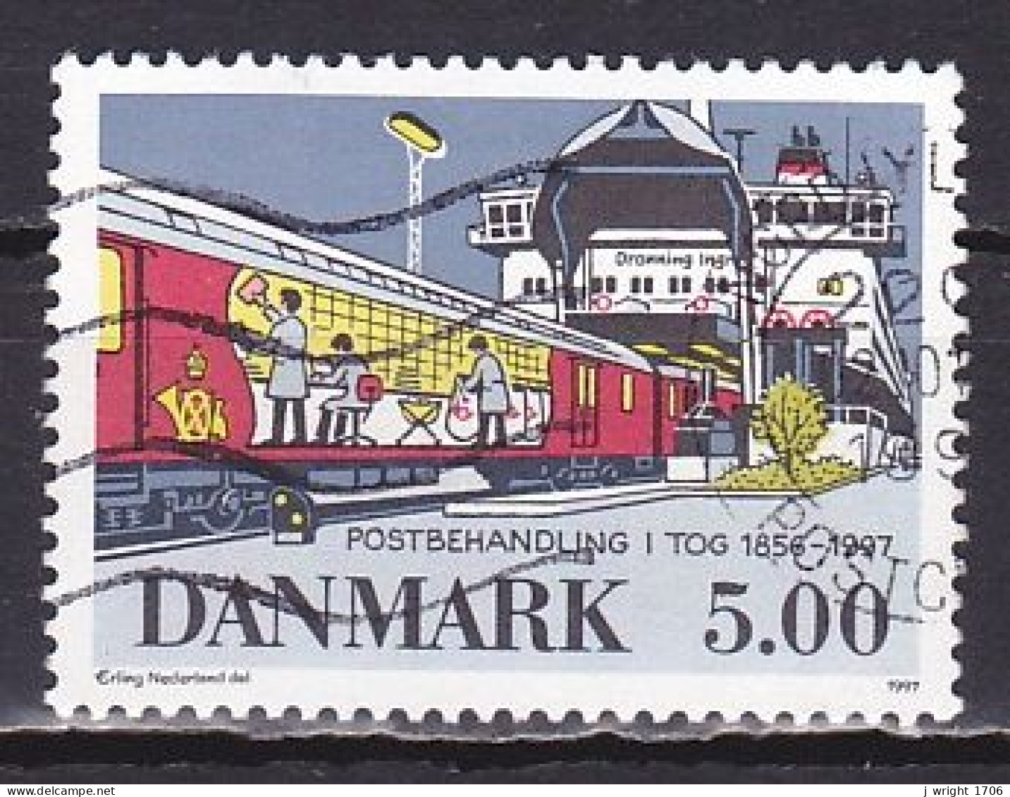 Denmark, 1997, Travelling Post Offices Closure, 5.00kr, USED - Usati