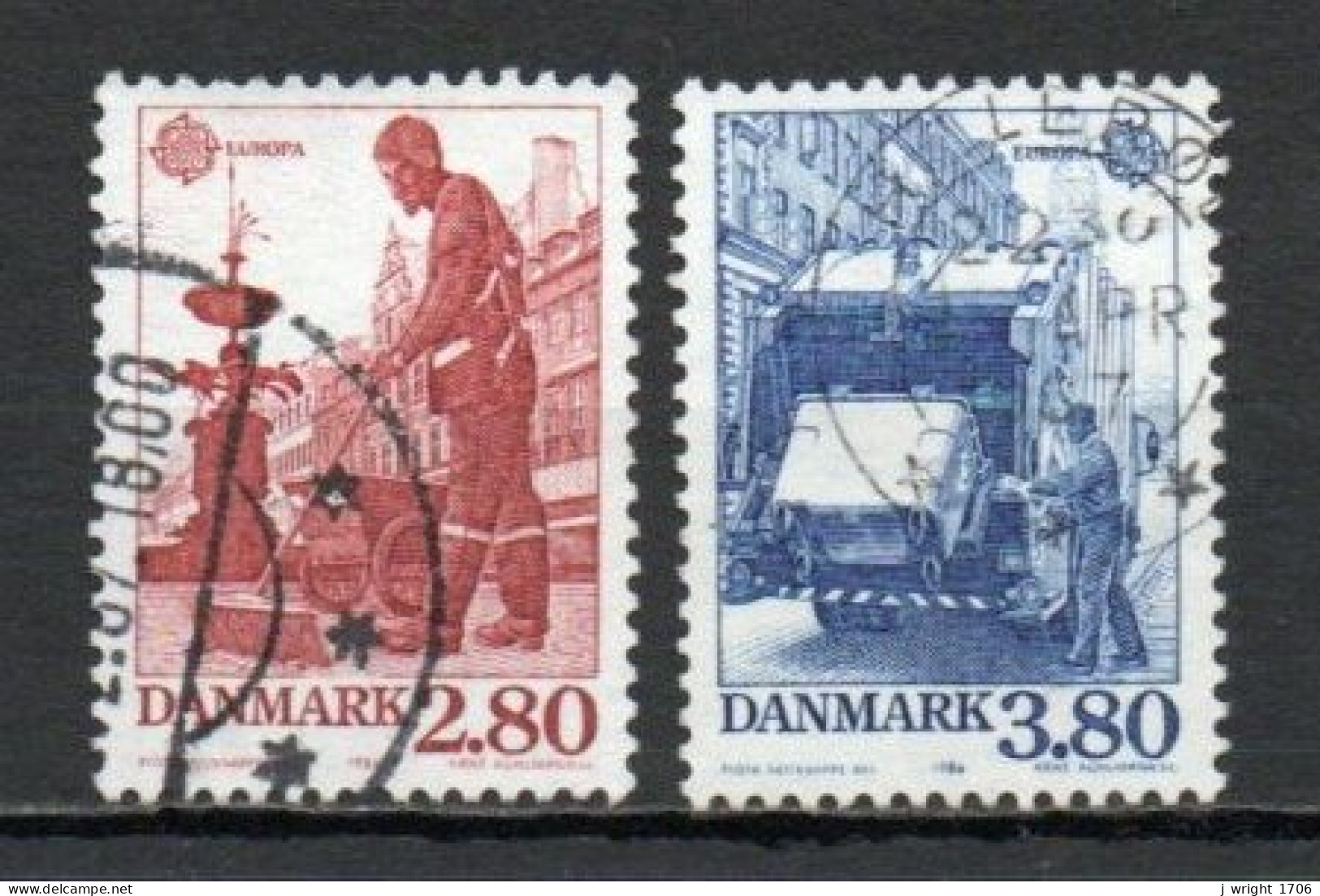 Denmark, 1986, Europa CEPT, Set, USED - Gebruikt