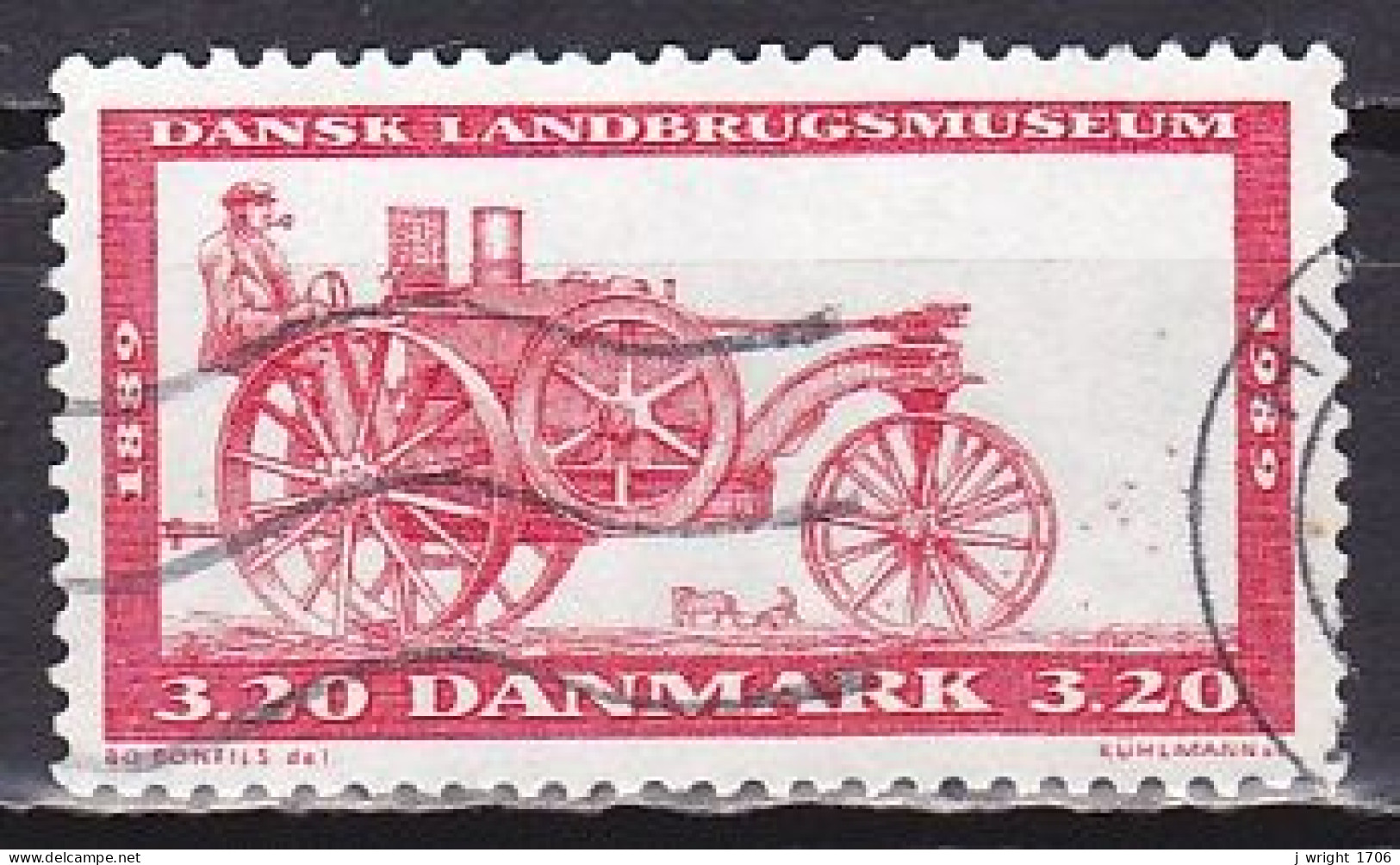 Denmark, 1989, Danish Agricultural Museum Centenary, 3.20kr, USED - Used Stamps